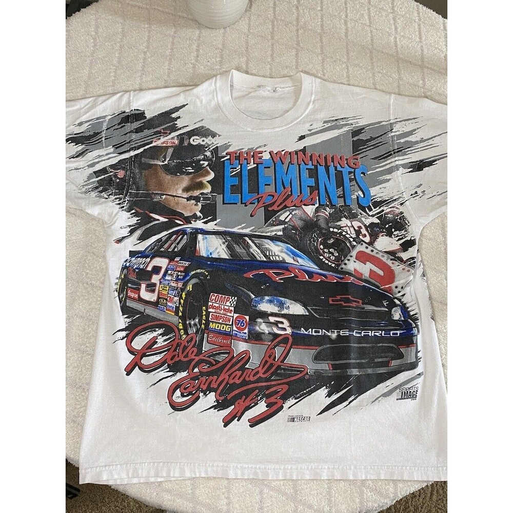 Vintage Dale Earnhardt #3 Sports Image 1997 AOP 2 Sided  Men’s T Shirt Size L - Picture 5 of 16